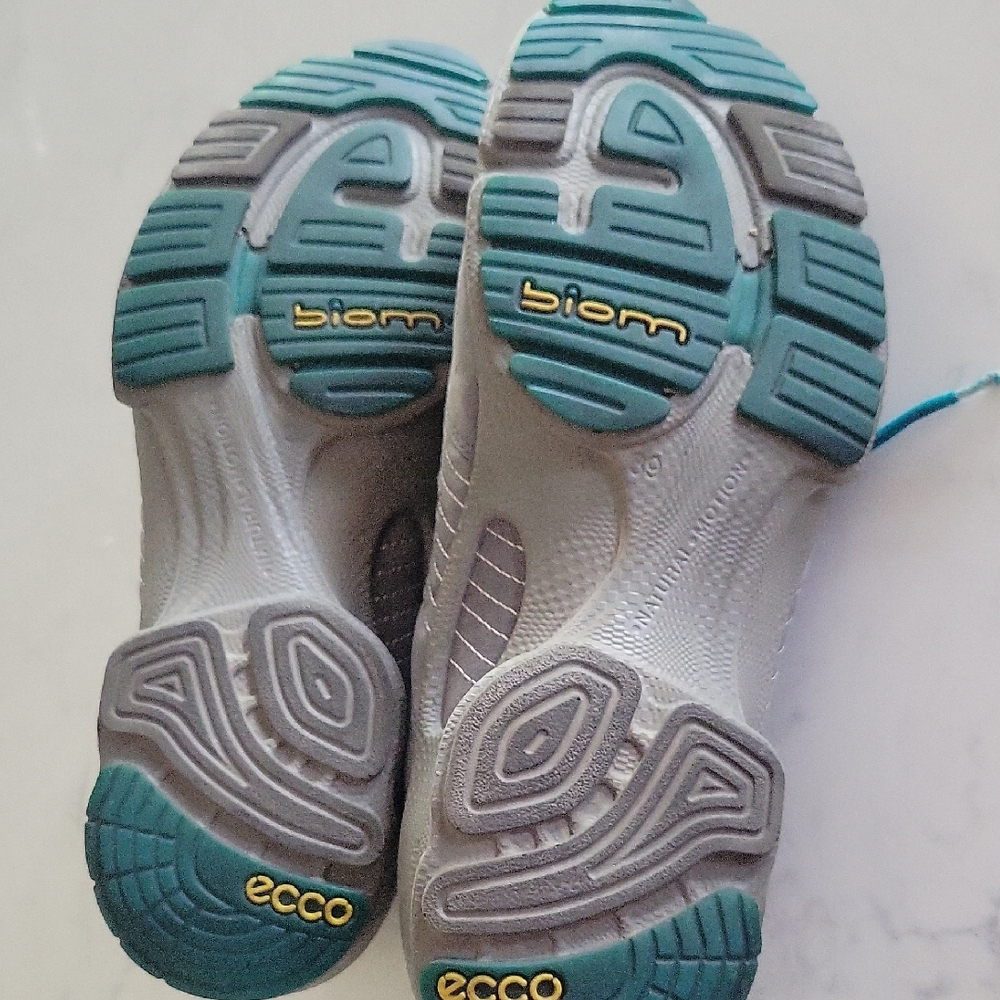ECCO Biom Sneakers in Gray with Blue Laces Golf Shoes 8.5 - Picture 6 of 15